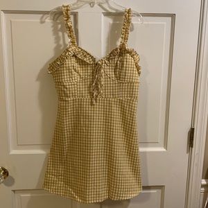 Boohoo gingham mini dress